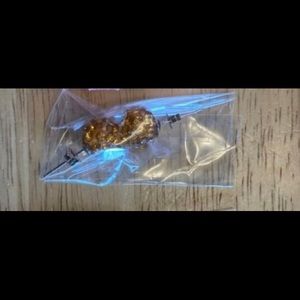 brand new handmade yellow stud earrings NWT